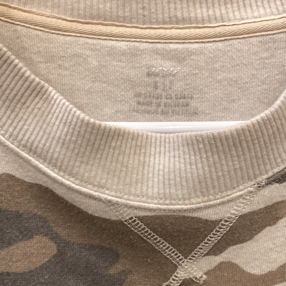 Aerie Oversize Fit French Terry Camo Pullover Small EUC - Picture 2 of 2